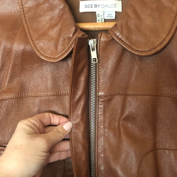 See By Chloe leather jacket. EUC - Picture 12 of 16